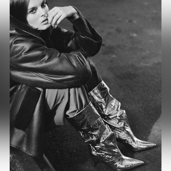 Zara metallic heeled boots - Picture 2 of 11
